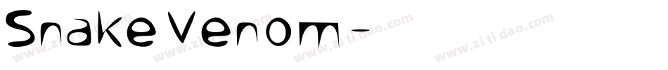 Snake Venom字体转换